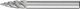 Pointed Tree Burr SPG 6mm Shank SPG 0618/6 INOX