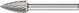 Pointed Tree Burr SPG 6mm Shank SPG 1020/6 C3 PLUS