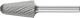 Conical Radius End Burr KEL 6mm Shank KEL 1630/6 C3 PLUS