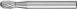 Oval Shape Burr TRE 6mm Shank TRE 0610/6 C3 PLUS