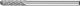 Miniature Burr WRC 3mm Shank - Cylindrical Radius Cut WRC 0313/3 C3 PLUS