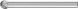 Miniature Burr KUD 3mm Shank - Ball Shape KUD 0403/3 C5
