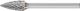 Miniature Burr SPG 3mm Shank - Pointed Tree SPG 0613/3 C3 PLUS
