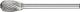 Miniature Burr TRE 3mm Shank - Oval Shape TRE 0610/3 C5