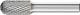 Cylindrical Radius Burr WRC 1/4