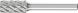 Cylindrical Burr ZYA 1/4