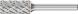 Cylindrical Burr ZYA 1/4