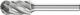 Cylindrical Radius Burr WRC 1/4