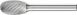 Oval Shape Burr TRE 1/4