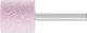 Cylindrical 6mm Aluminium Oxide - Pink - O Hardness ZY2525 6 AR 60 O 5 V