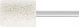 Cylindrical Euro 6mm Shank Bubble Grain - White - D Hardness ZY2532 6 AH 1 D 12 V (for plastic & fibreglass)