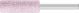 Cylindrical 6mm Aluminium Oxide - Pink - O Hardness ZY1340 6 AR 46 O 5 V