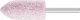 A Shape 6mm Shank Aluminium Oxide - Pink - O Hardness A11 6 AR 30 O 5 V
