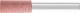 POLIFLEX Mounted Point 6mm shank Rubber Type PF ZY 1025/6 AR 120 GR