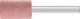 POLIFLEX Mounted Point 6mm shank Rubber Type PF ZY 1525/6 AR 120 GR