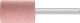 POLIFLEX Mounted Point 6mm shank Rubber Type PF ZY 2030/6 AR 120 GR