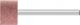 POLIFLEX Mounted Point 3mm shank Rubber Type PF ZY 1208/3 AR 120 GR