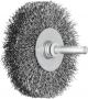 Shaft Mounted Wheel Brush - Crimped STEEL Wire - 6mm Shaft RBU 7015/6 ST 0.30