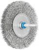 Shaft Mounted Wheel Brush - Crimped Wire - 6mm Shaft RBU 8010/6 INOX 0.20