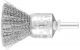 Pencil Brush 6mm Shaft Mounted - Crimped STEEL Wire PBU 2020/6 ST 0.20