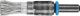 Pencil Brush 6mm Shaft Mounted - Crimped Wire PBU 1010/6 INOX 0.35
