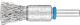 Pencil Brush 6mm Shaft Mounted - Crimped Wire PBU 1212/6 INOX 0.35