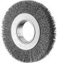 Wheel Brush with Arbor Hole - Crimped STEEL Wire - Suits Bench & Straight Grinders RBU 15025/25.4 ST 0.30 (Inc. Adaptor Set)