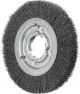 Wheel Brush with Arbor Hole - Crimped STEEL Wire - Suits Bench & Straight Grinders RBU 20025/25.4 ST 0.30 (Inc. Adaptor Set)