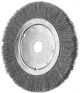 Wheel Brush with Arbor Hole - Crimped STEEL Wire - Suits Bench & Straight Grinders RBU 25020/22.2 ST 0.25