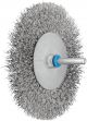 Shaft Mounted Wheel Brush - Crimped Wire - 6mm Shaft RBU 10010/6 INOX 0.30