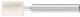 Felt Point ZYA Cylindrical Shape 6mm Shank FK ZYA 1014/6M