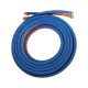 8mm Blue/Orange twin hose, 10 Mtr long and Harris quality fittings/tagged