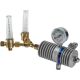 Regulator 1 Stage Side Entry Inert Gas Type 10, Heat Sink 2 x 25Lpm Flowmeter