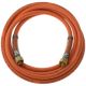 Gas Stop Hose Set Complete Length 4 Metres Inlet / Outlet 22x1.5mm LH FM