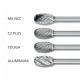 Oval Shape Burrs TRE 1/4