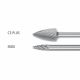 Pointed Tree Burrs SPG 6mm Shank - Tungsten Carbide