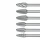 Tree Radius End Burrs RBF 6mm Shank - Tungsten Carbide