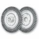 Pipeliner Wheel Brushes with Arbor / Threaded Hole RBG - Twist Knot STEEL Wire