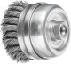 Cup Brushes TBG & TBGR - Twist Knot STEEL Wire - Various Sizes