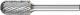 Cylindrical Radius Burr WRC 6mm Shank WRC 1225/6 TOUGH