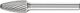 Tree Radius End Burr RBF 6mm Shank RBF 1020/6 TOUGH