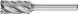 Cylindrical End Cut Burr ZYAS 6mm Shank ZYAS 1225/6 C ALU