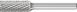 Cylindrical End Cut Burr ZYAS 6mm Shank ZYAS 1025/6 C3 PLUS