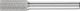 Cylindrical Burr ZYA 6mm Shank ZYA 08 20/6 MICRO