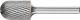 Cylindrical Radius Burr WRC 6mm Shank WRC 1625/6 C3 PLUS
