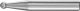 Ball Shape Burr KUD 6mm Shank KUD 0403/6 C3 PLUS