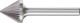 Conical (Included Angle) Burr KSJ 6mm Shank KSJ 1613/6 C3