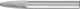 Tree Radius End Burr RBF 6mm Shank RBF 0618/6 C5
