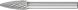 Tree Radius End Burr RBF 6mm Shank RBF 0820/6 C3 PLUS