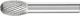 Oval Shape Burr TRE 6mm Shank TRE 1220/6 C3 PLUS